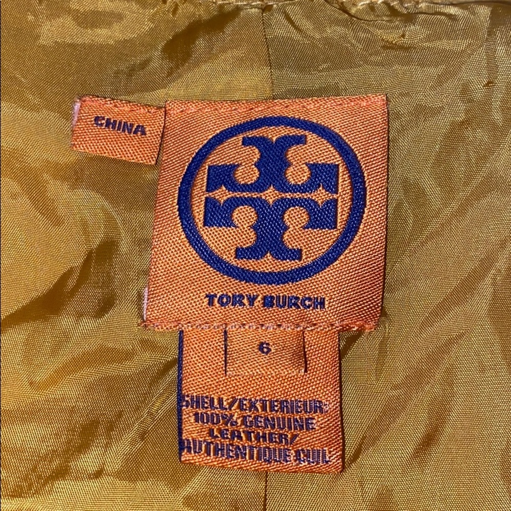 Tory Burch Vintage suede jacket yellow, 6 - Picture 4 of 9